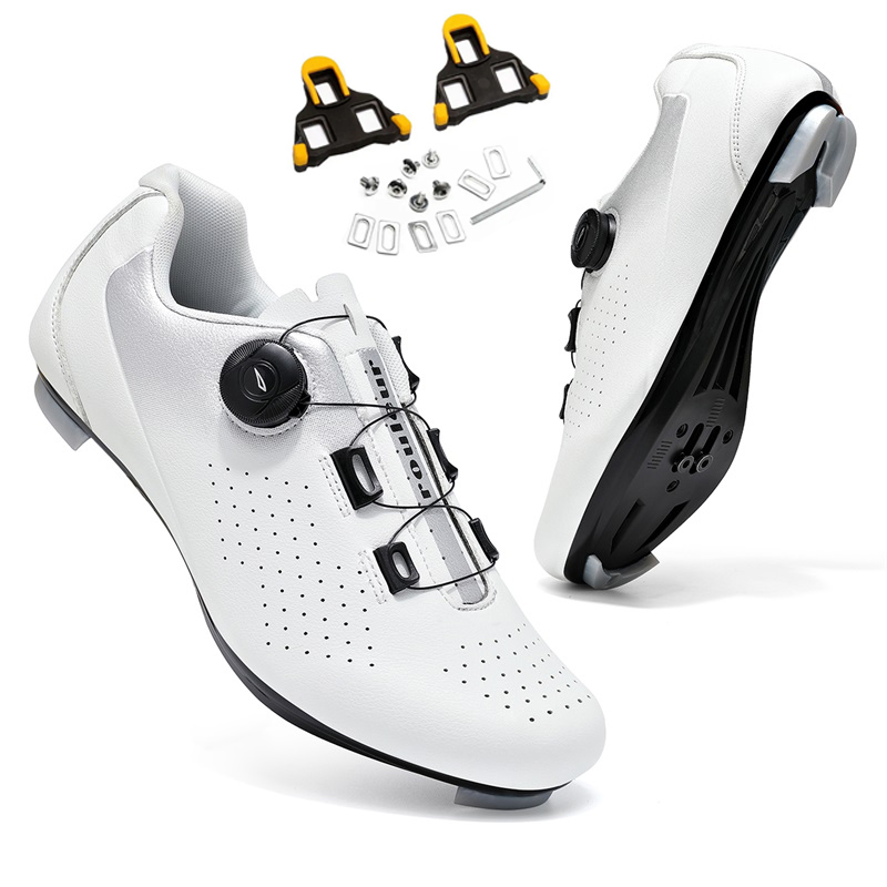 Cycling Commuter Shoes - รองเท้าปั่นจักรยานแบบมีปุ่มล็อค รองเท้าปั่นจักรยานความเร็วสูง รองเท้าผ้าใบสำหรับปั่นจักรยานชาย รองเท้าปั่นจักรยานหญิง แบบล็อคอัตโนมัติ กันลื่น