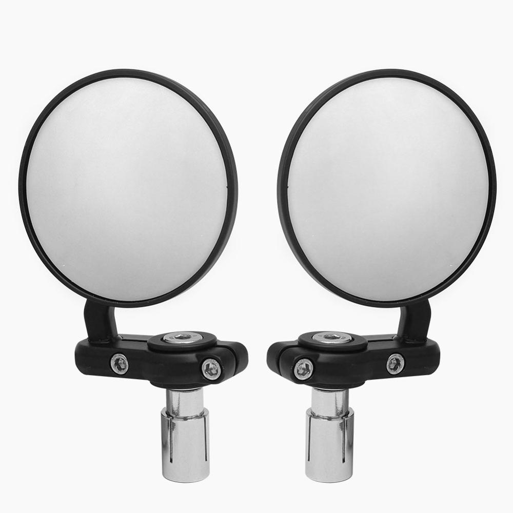 Mirror Handlebar Convex - กระจกมองข้างมอเตอร์ไซค์แบบกลม 2 ชิ้น สำหรับติดตั้งที่ปลายแฮนด์ สำหรับ SUZUKI