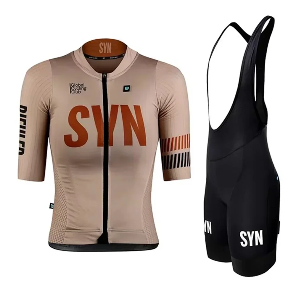 Cycling Commute Shorts - ชุดปั่นจักรยานทีมซัมเมอร์ SYN สำหรับผู้หญิง เสื้อเจอร์ซีย์แขนสั้น SYNDICATE และกางเกงขาสั้นแบบมีสายรัด