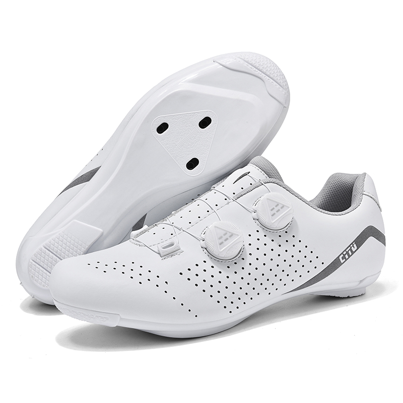 Cycling Commuter Shoes - รองเท้าปั่นจักรยานแบบมืออาชีพสำหรับผู้ชาย รองเท้าปั่นจักรยานความเร็วสูง SPD รองเท้าปั่นจักรยานเสือภูเขาสำหรับผู้หญิง รองเท้าปั่นจักรยานแบบมีคลีท SPD