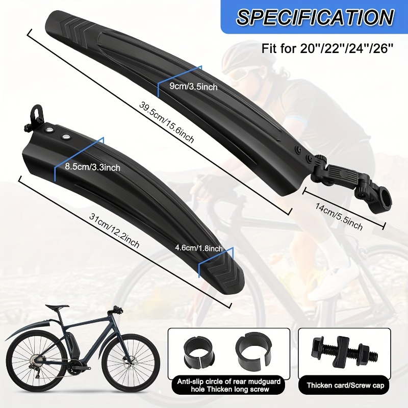 ชุดบังโคลนจักรยาน 1 ชุด บังโคล - Fender Mudguard Set บทวิจารณ์และราคา