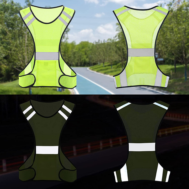 เสื้อกั๊กนิรภัยสะท้อนแสงตาข่าย - Reflective Vest Cycling บทวิจารณ์และราคา