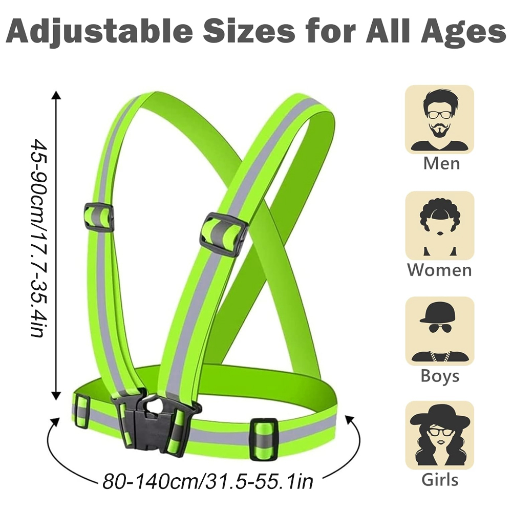 เสื้อกั๊กวิ่งกลางคืน 1 ชิ้น สะ - Reflective Vest Cycling บทวิจารณ์และราคา