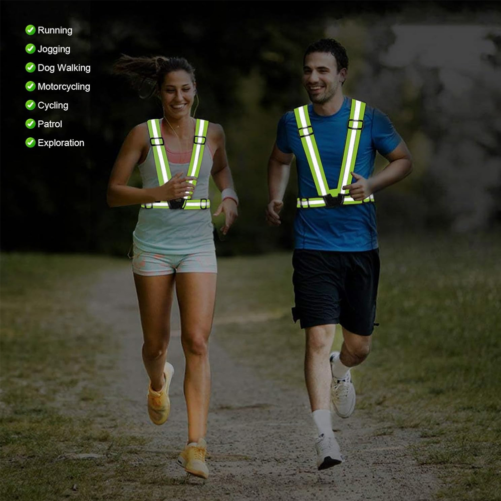 เสื้อกั๊กวิ่งกลางคืน 1 ชิ้น สะ - Reflective Vest Cycling บทวิจารณ์และราคา