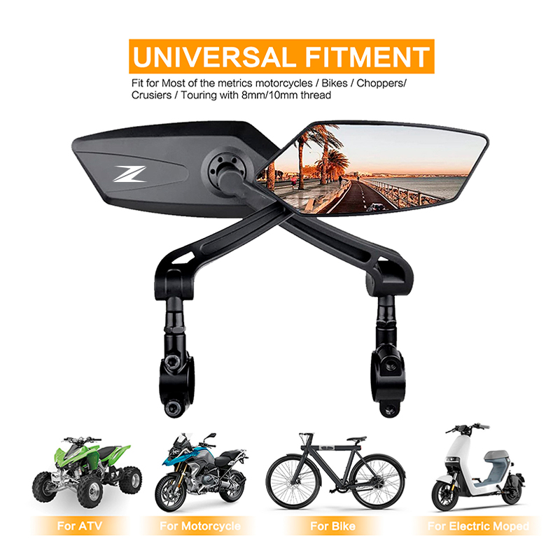 กระจกมองหลังแบบพับได้ มุมกว้าง - Mirror Handlebar Convex บทวิจารณ์และราคา