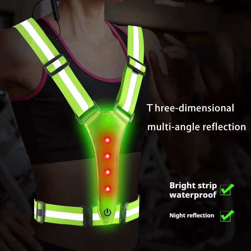 เสื้อกั๊กวิ่ง LED สะท้อนแสง สา - Reflective Vest Cycling บทวิจารณ์และราคา