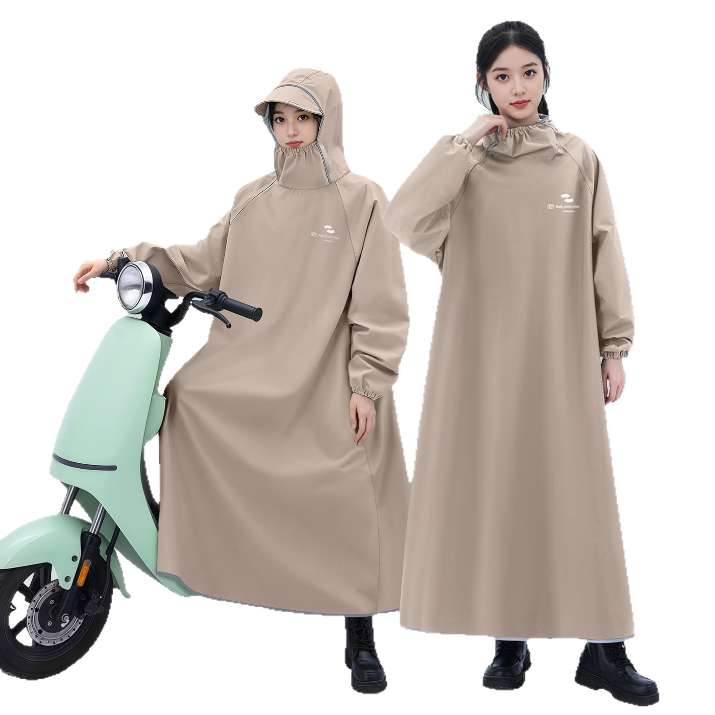 เสื้อกันฝนแบบเต็มตัวแขนยาวกันน - Cycling Commute Rain บทวิจารณ์และราคา